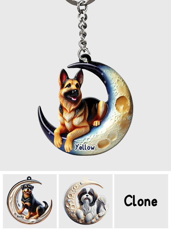 J'aime mon chien - Porte-clés personnalisé pour chien