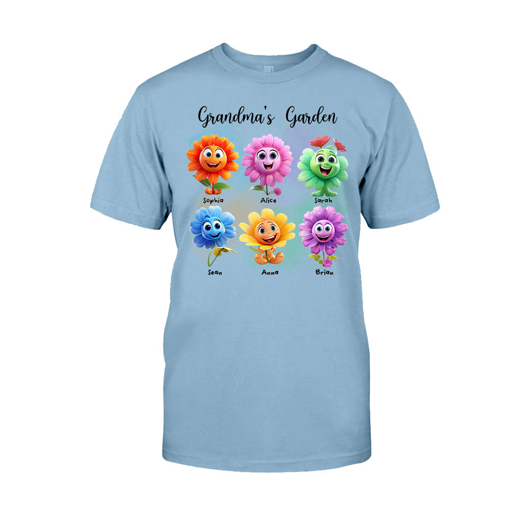Grandma's Garden - Personalized Grandma T-shirt And Hoodie