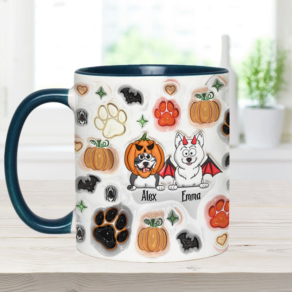 Gruselige Hundemama – Personalisierte Tasse mit Hundemotiv