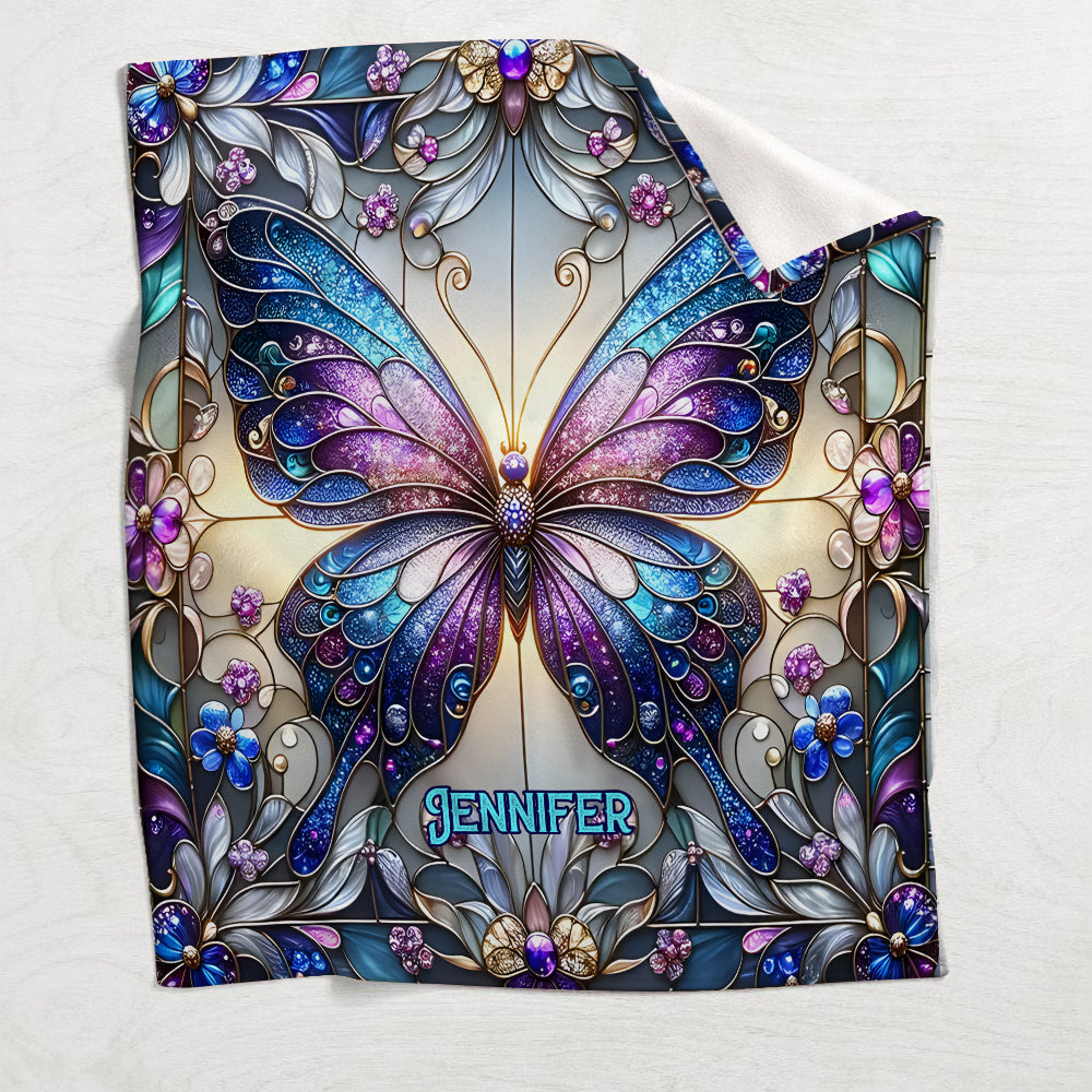 Wunderschöner Schmetterling – personalisierte Schmetterlingsdecke