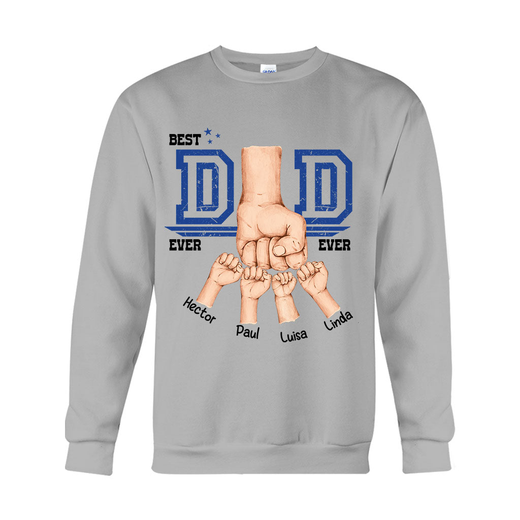 Daddy's Team Fist Bump - Personalized Father T-shirt And Hoodie