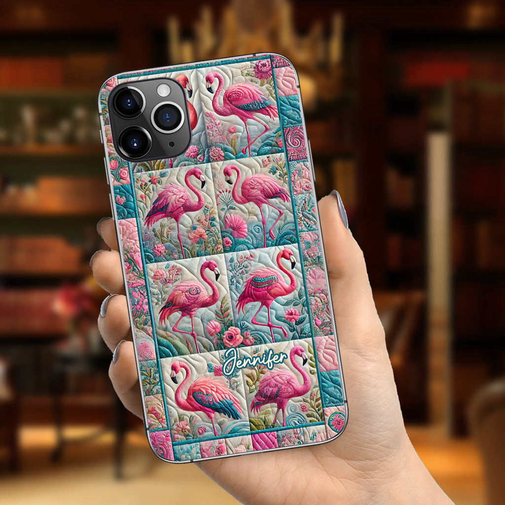 Vintage Flamingo - Personalized Flamingo Phone Case