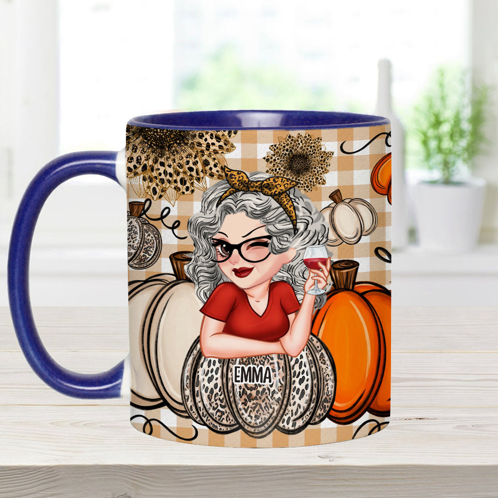 Grandma's Little Pumpkins Any Title - Personalized Grandma Accent Mug