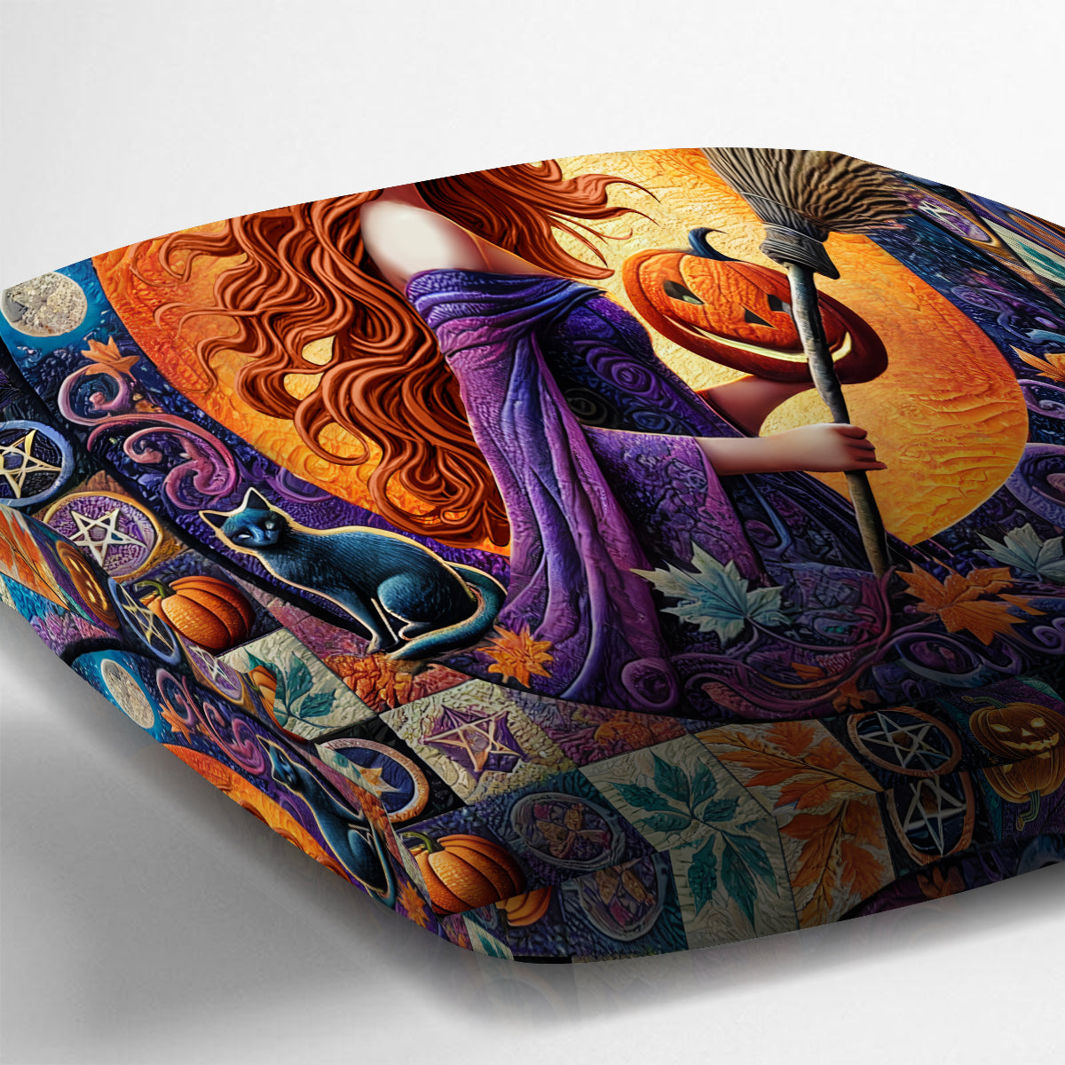 Beautiful Witch - Personalized Witch Throw Pillow