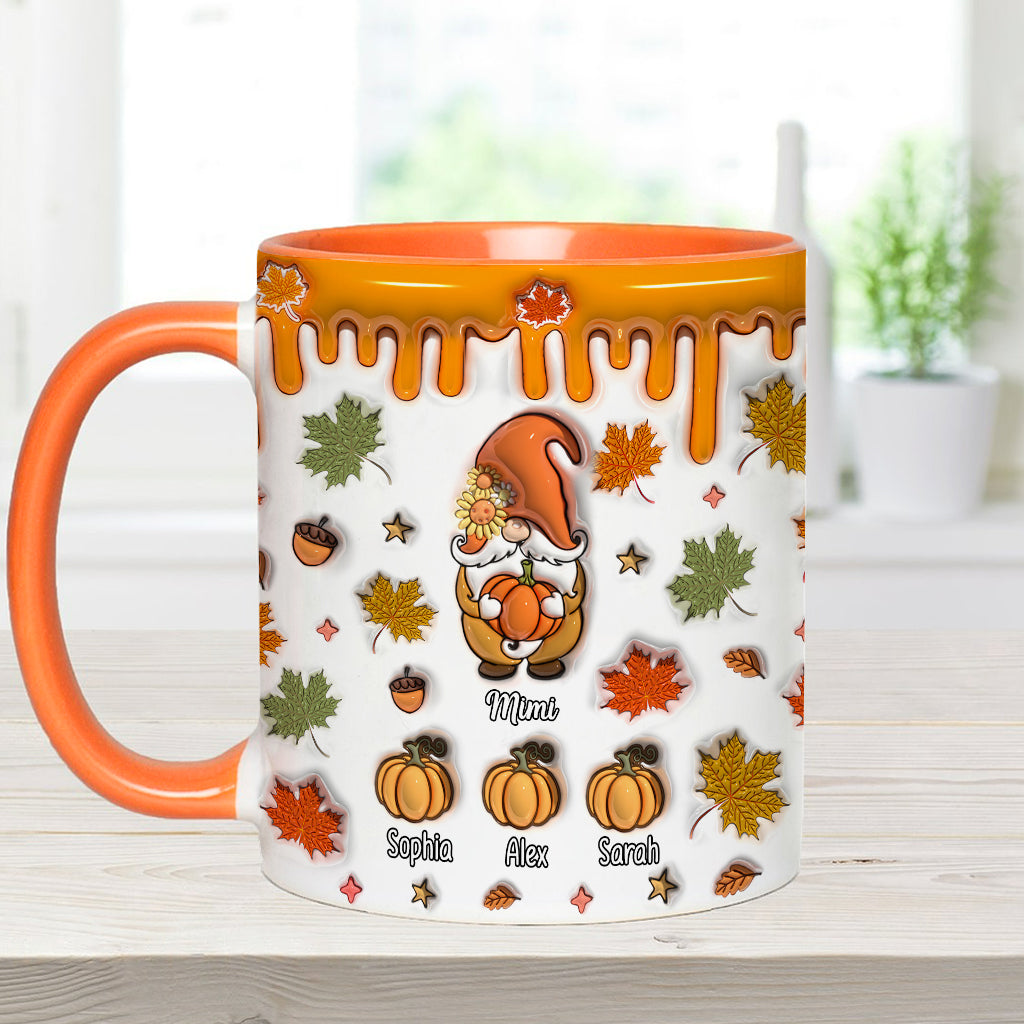 Grandma's Little Pumpkins - Personalized Grandma Accent Mug