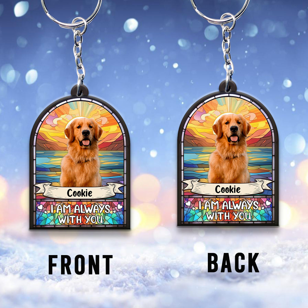 Je suis toujours avec toi - Porte-clés chien personnalisé