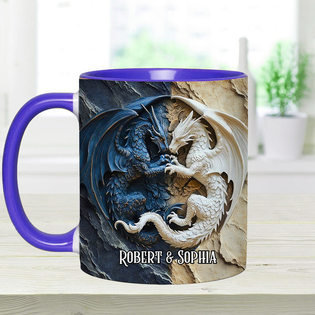 Personalisierte Tasse mit Drachenmotiv