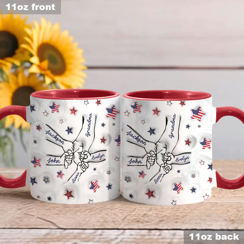 Proud Grandma Mom Aunt - Personalized Grandma Accent Mug