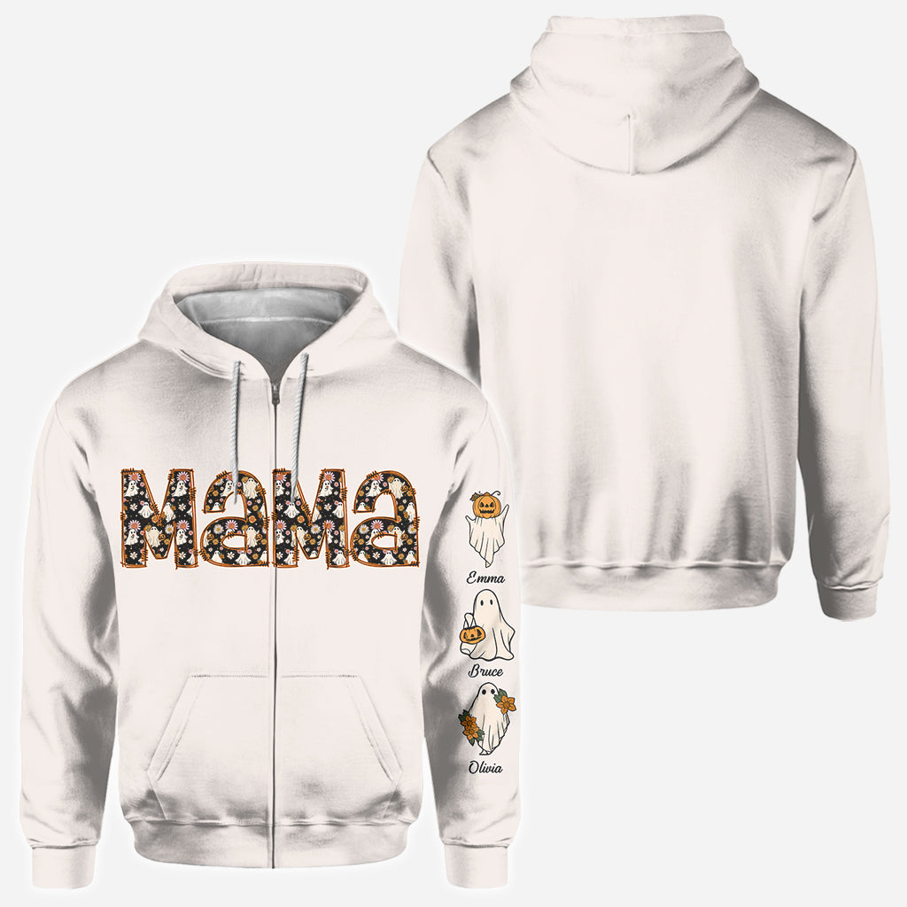 Spooky Mama Grandma - Personalized Mother All Over Shirt