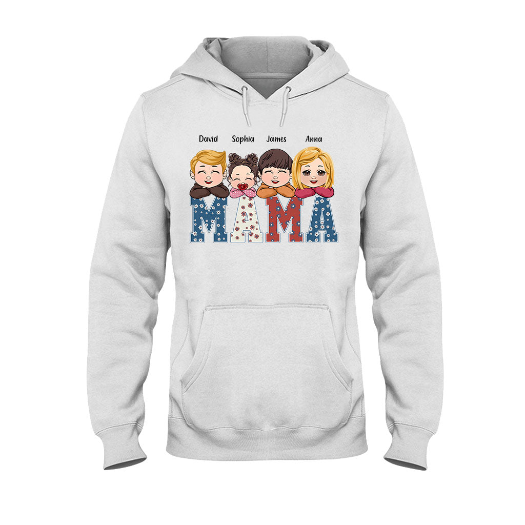 American Mama Any Title Vintage Retro Style - Personalized Mother T-shirt And Hoodie