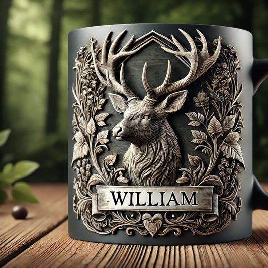 Mug de chasse personnalisé « À la chasse pour la vie »