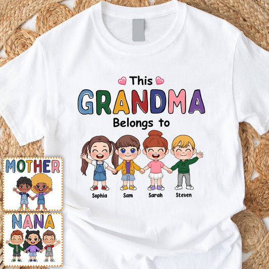 This Grandma Belongs To - Personalized Grandma T-shirt And Hoodie