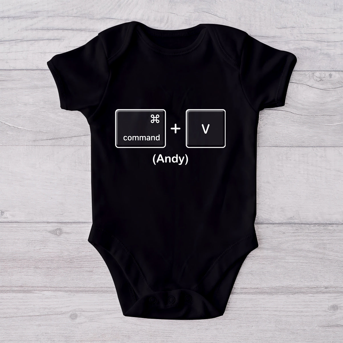 Copy Paste Like Father Like Son Daughter Funny - Personalized Father T-shirt And Baby Onesie