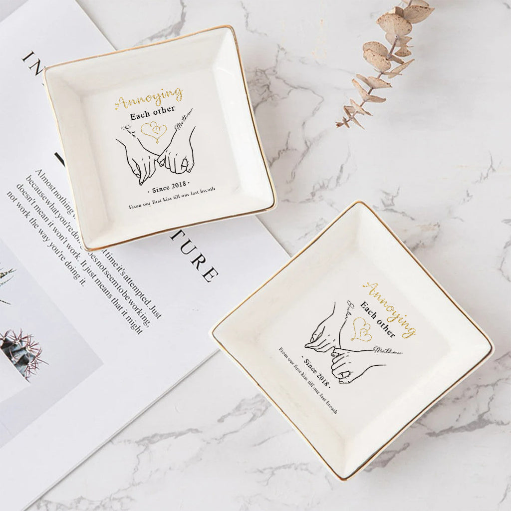 Together Forever - Personalized Couple Jewelry Dish