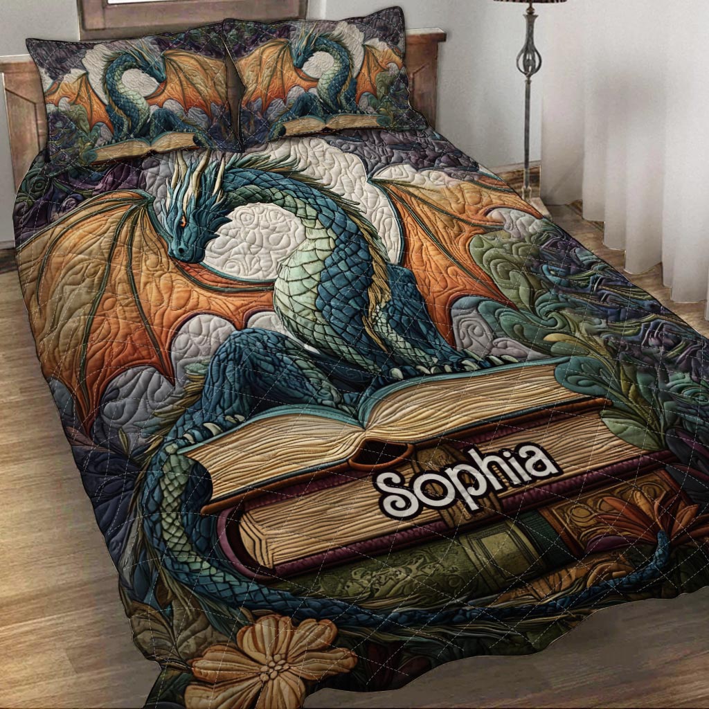 Twilight Guardian – Personalisiertes Drachen-Bettwäscheset