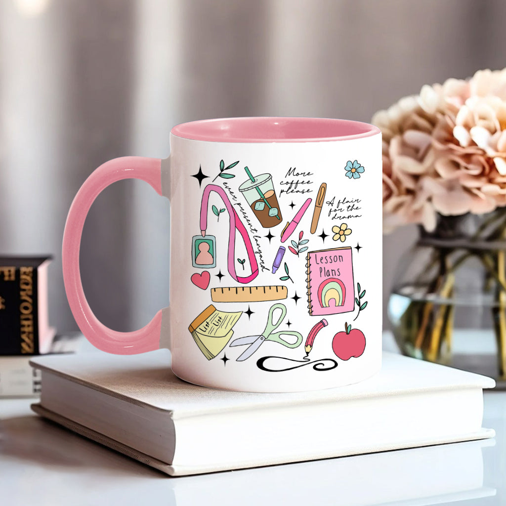 Kann gerade nicht reden, bin mit Lehreraufgaben beschäftigt - Personalisierte Tasse mit Lehrerakzent