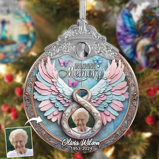 In Loving Memory - Personalized Memorial Vintage Ornament