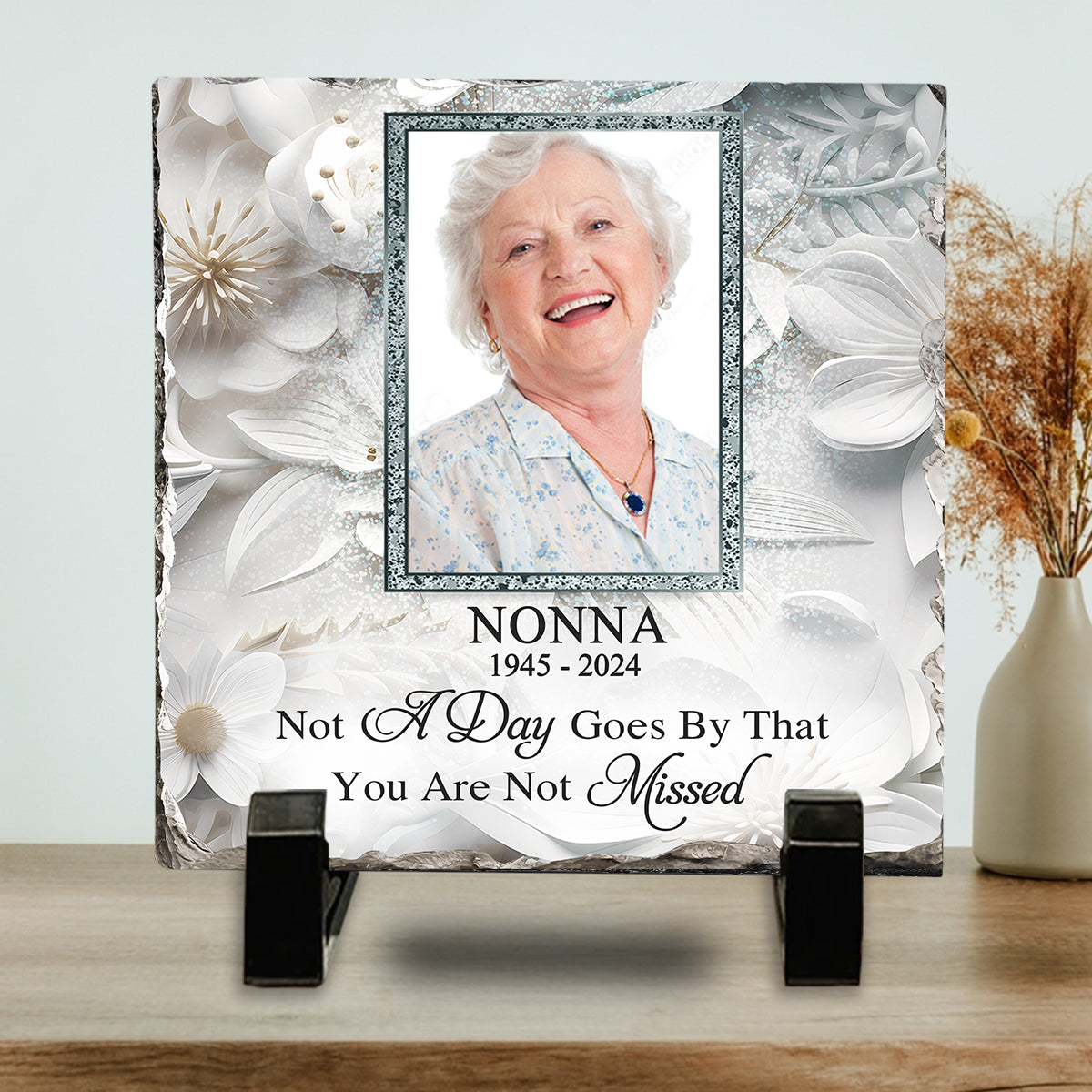 I'm Always With You - Personalized Memorial Square Shaped Stone