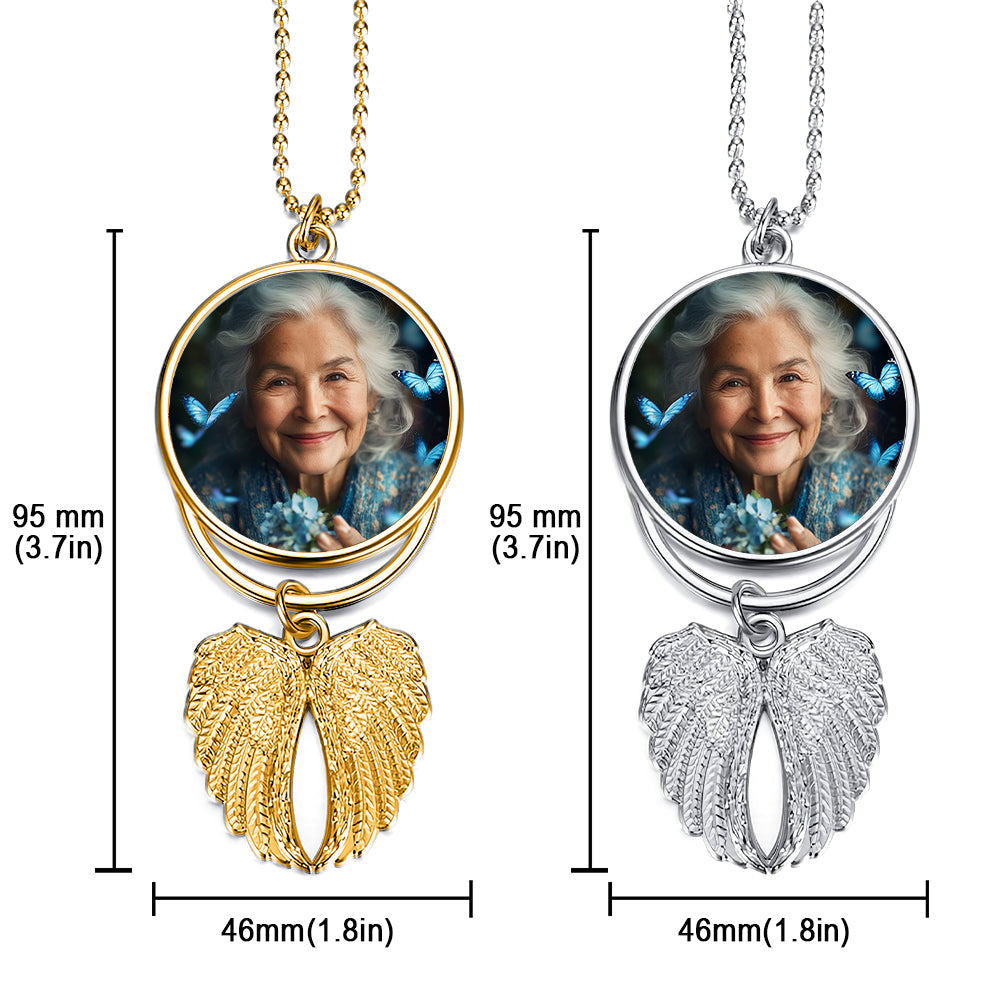 Forever In My Heart - Personalized Memorial Wings Ornament