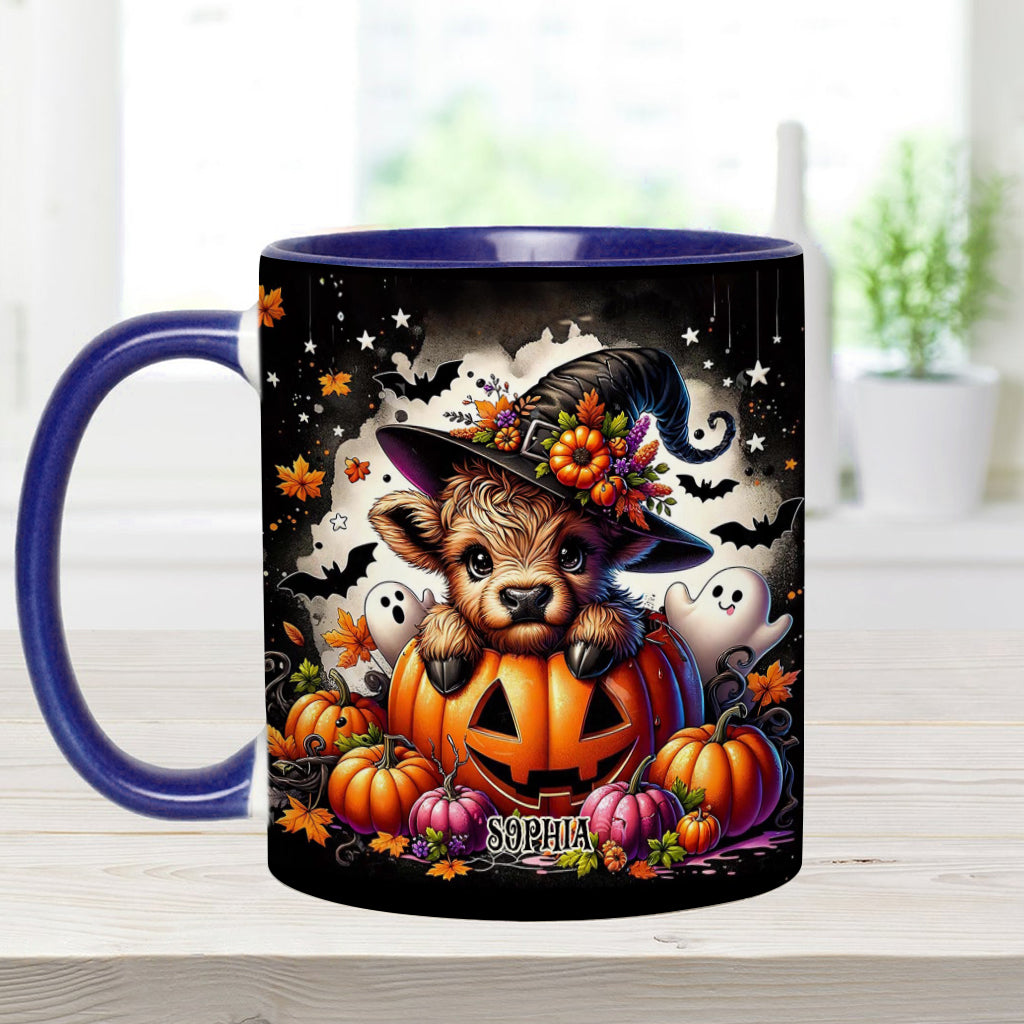 Spooky Little Baby Cow - Personalized Accent Mug