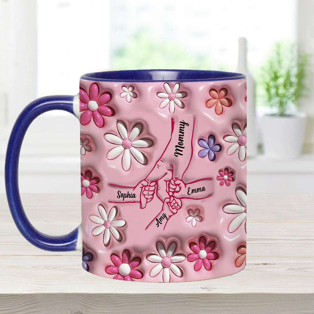 Holding Hands - Personalized Mother Accent Mug