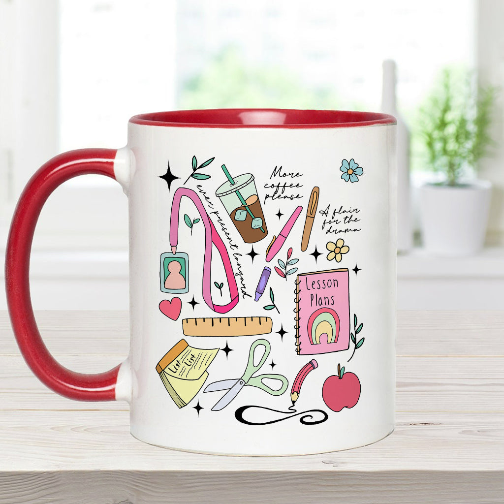 Kann gerade nicht reden, bin mit Lehreraufgaben beschäftigt - Personalisierte Tasse mit Lehrerakzent
