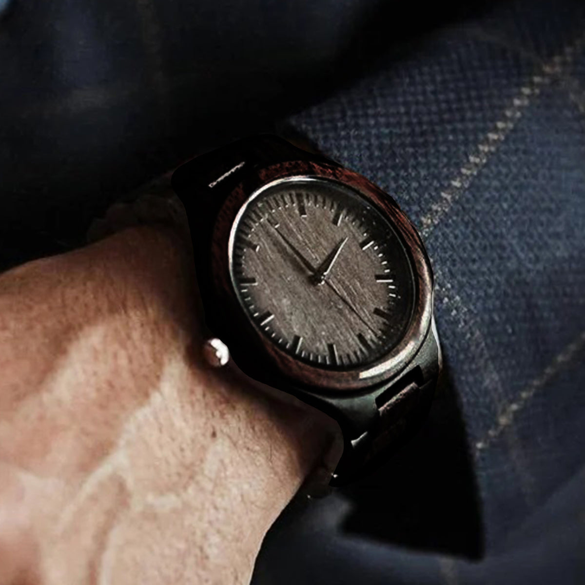 Chillin' In Your Balls - Personalized Father Engraved Wooden Watch