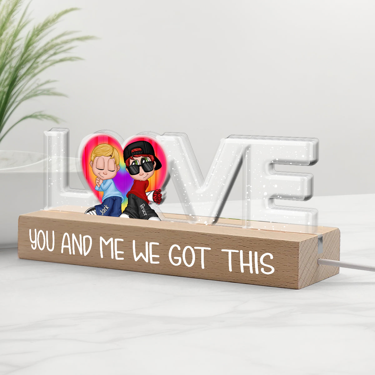 We Got This - Personalized LGBT Support Custom LED Night Light