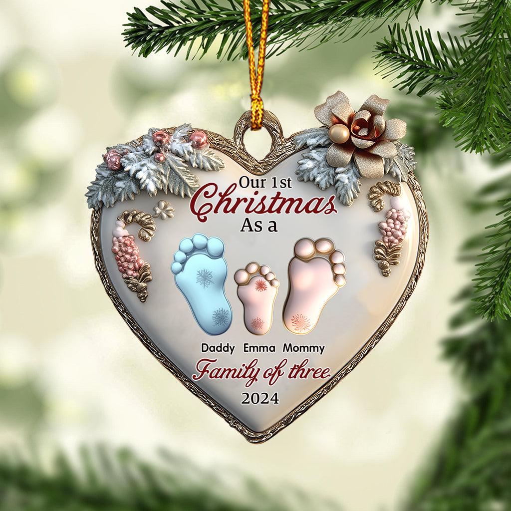 Notre premier Noël ensemble - Ornement familial personnalisé