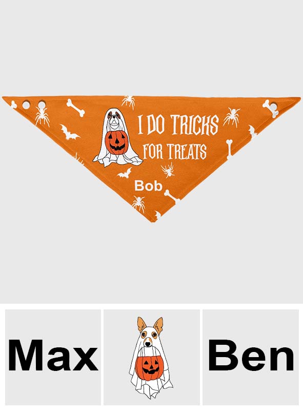 Je fais des tours pour avoir des friandises - Bandana personnalisé pour chien