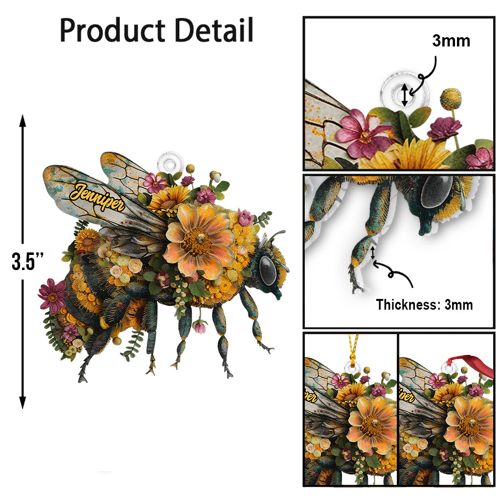 Abeilles - Ornement abeille personnalisé en forme de abeille