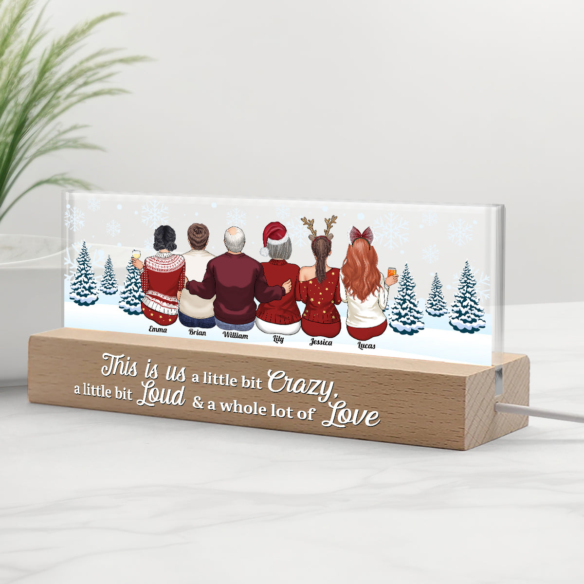 Das sind wir – Personalisierte LED-Nachtleuchte für die ganze Familie