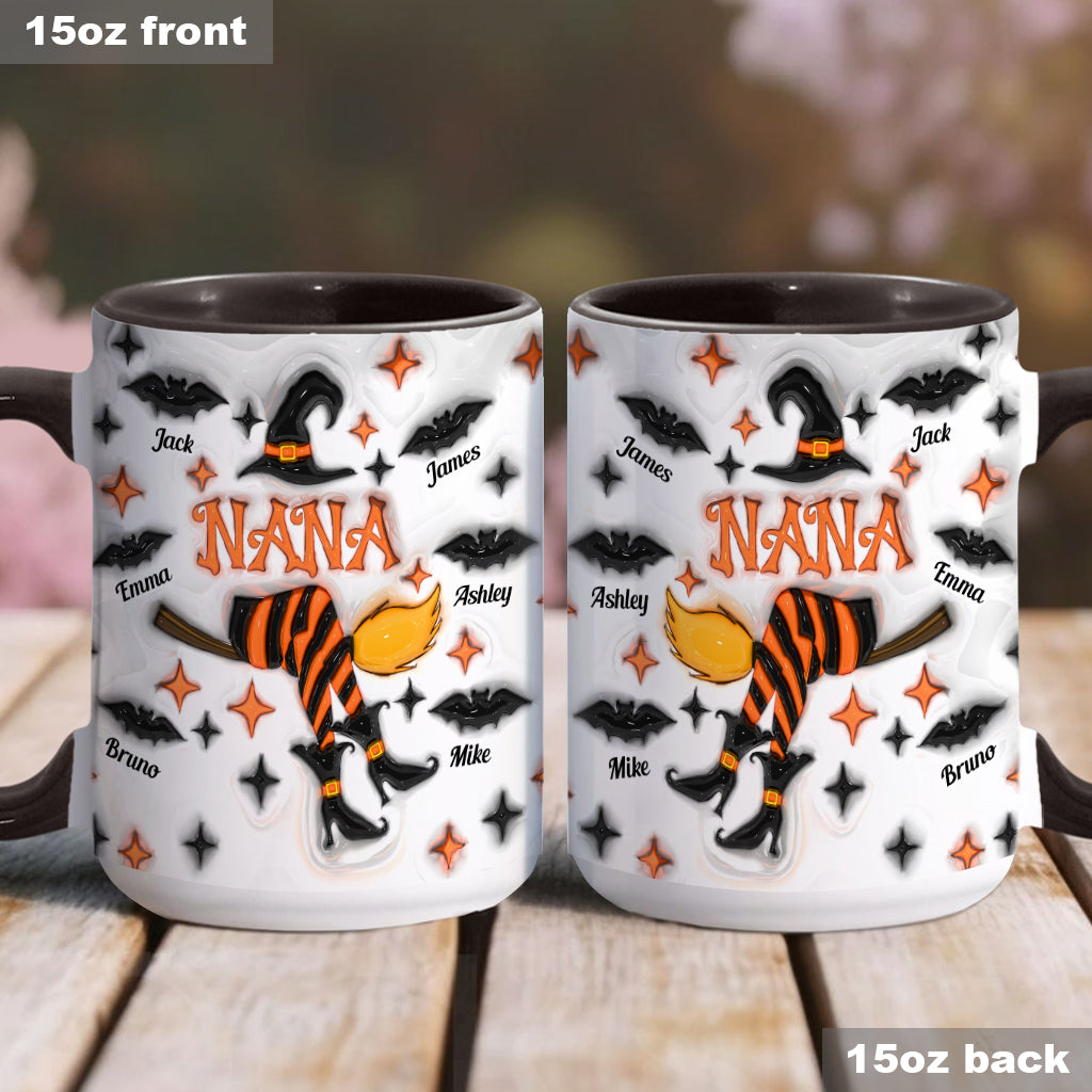 Nana Liffe/ Grandma Life/ Mama Life... - Personalized Grandma Accent Mug