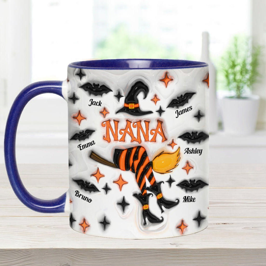 Nana Liffe/ Grandma Life/ Mama Life... - Personalized Grandma Accent Mug