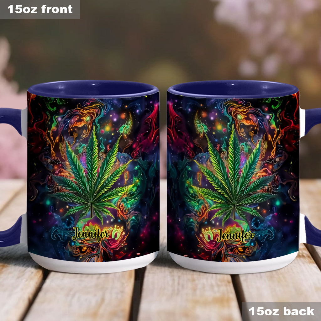 Mug personnalisé « Stoner Chick » avec motif cannabis