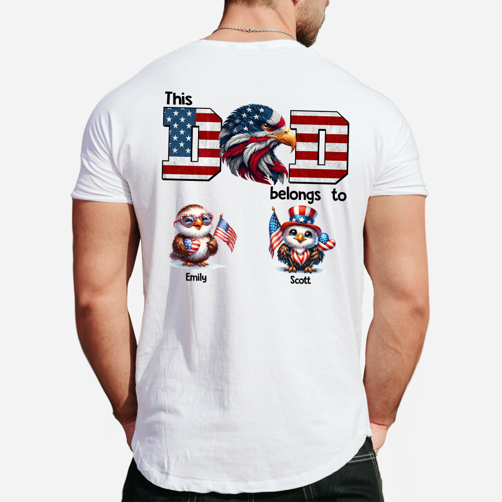 Eagle Dad Papa - Personalized Father T-shirt and Hoodie