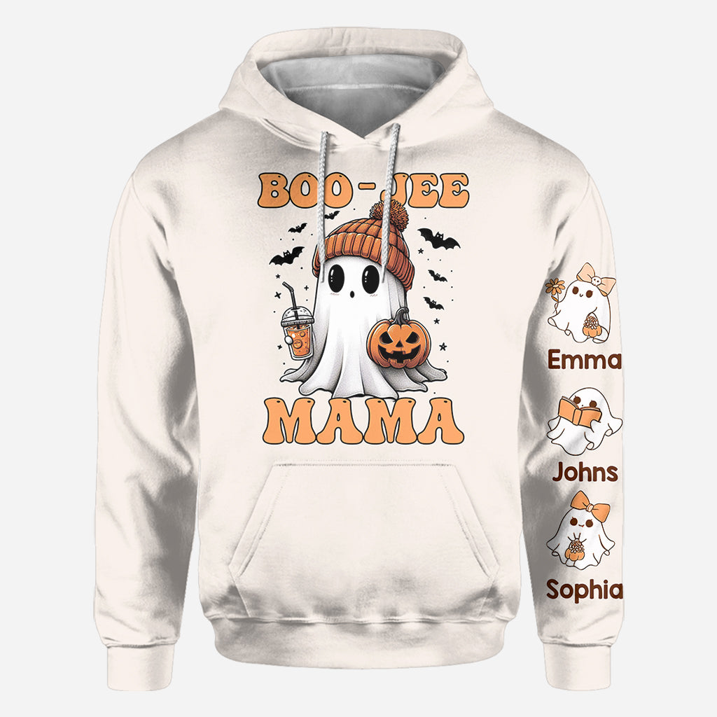 Halloween Boo Jee Mama - Personalized Mother All Over Shirt