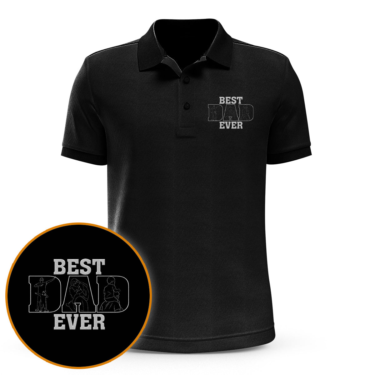 Dad/ Grandpa/ Mom... Since Year - Personalized Father Embroidered Polo Shirt