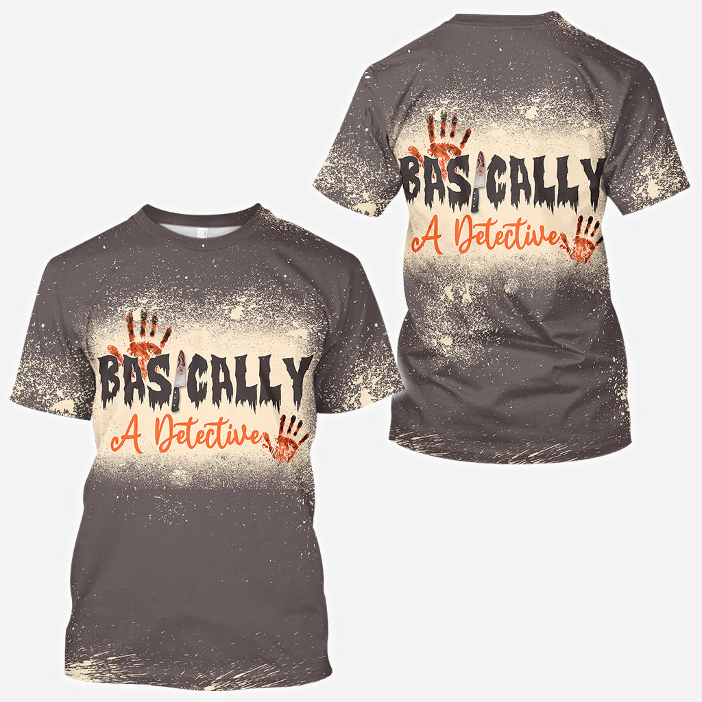 Basically A Detective - Personalized All Over Shirt