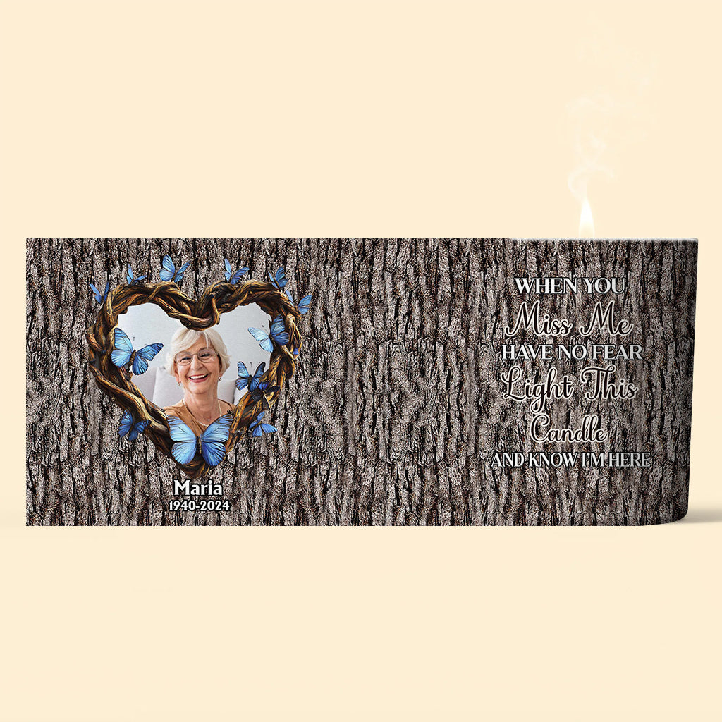 Light This Candle - Personalized Memorial Candle With Wooden Lid