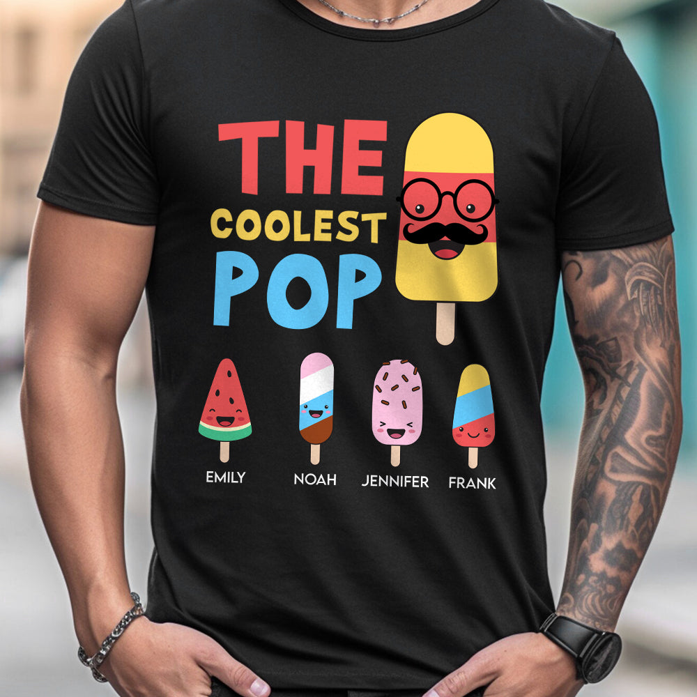 The Coolest Pop - Personalized Grandpa T-shirt And Hoodie