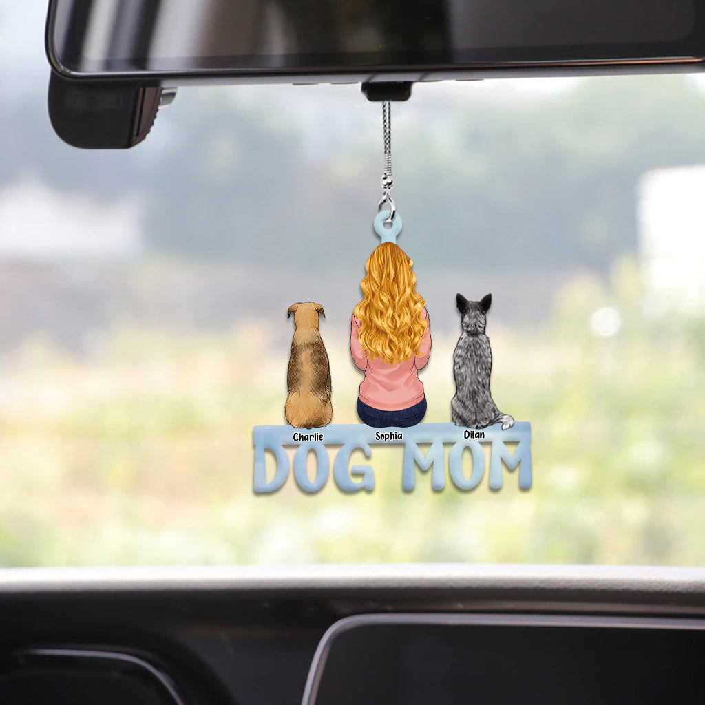 Hundemama, Katzenmama, Hundepapa, Katzenpapa – Personalisierter Autoanhänger mit Hund