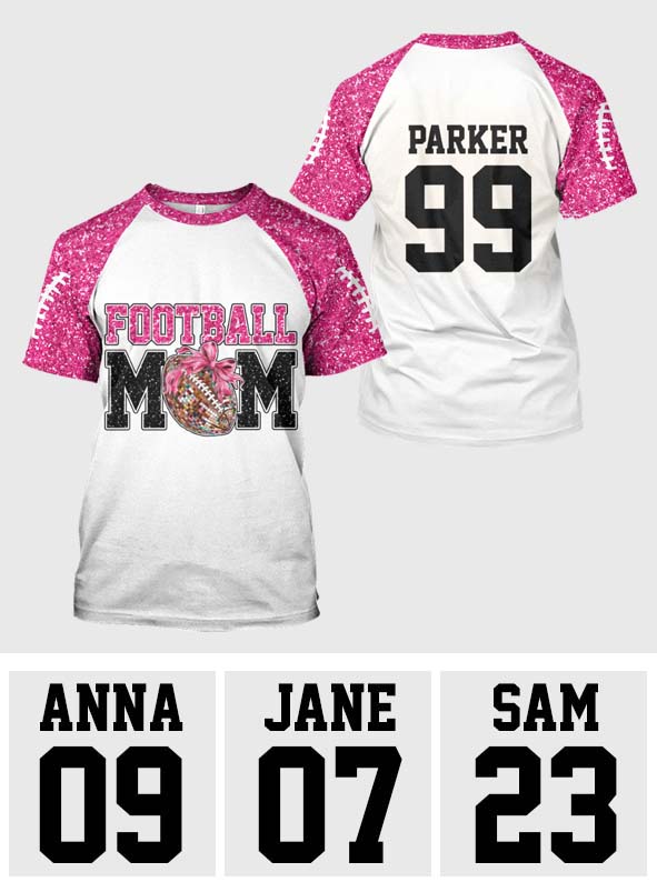 Football Mom Croquette - Personalisiertes Football-Shirt