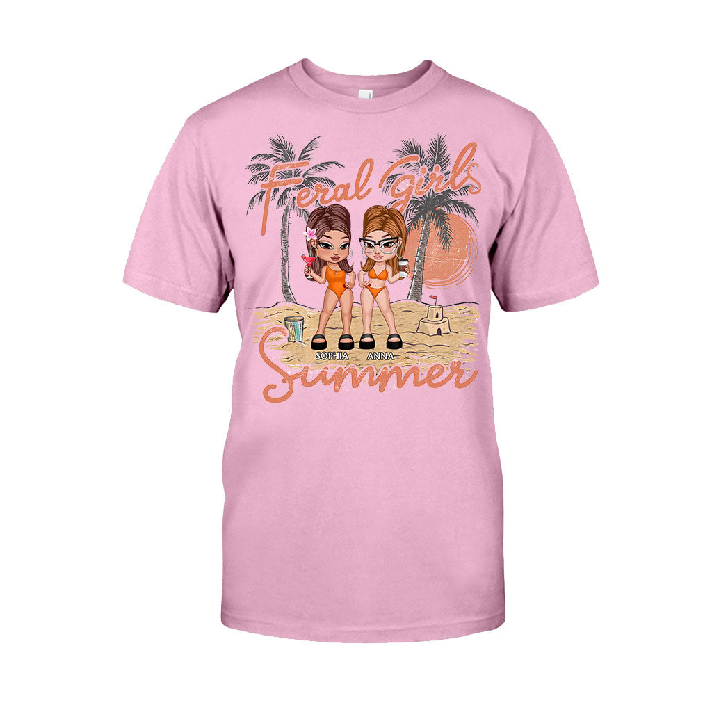 Feral Girls Summer - Personalized Bestie T-shirt And Hoodie