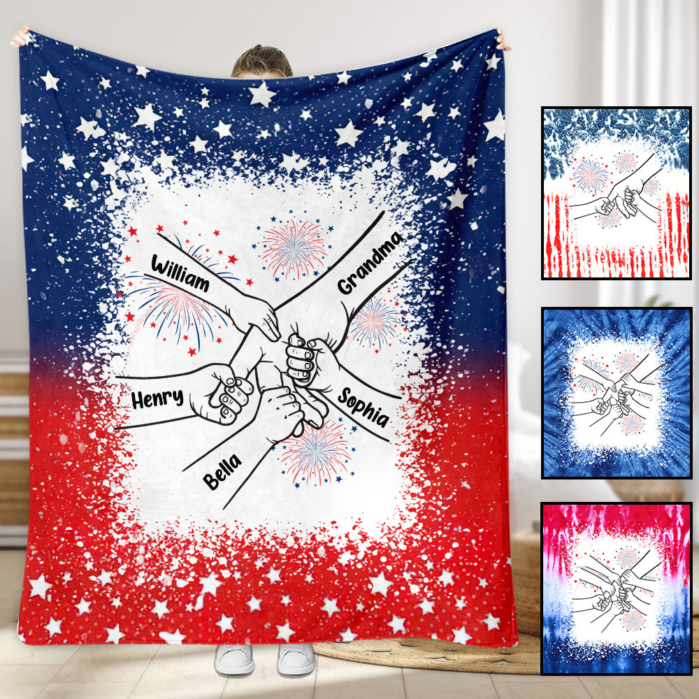 Grandma's Life 4th Of July - Personalized Grandma Blanket