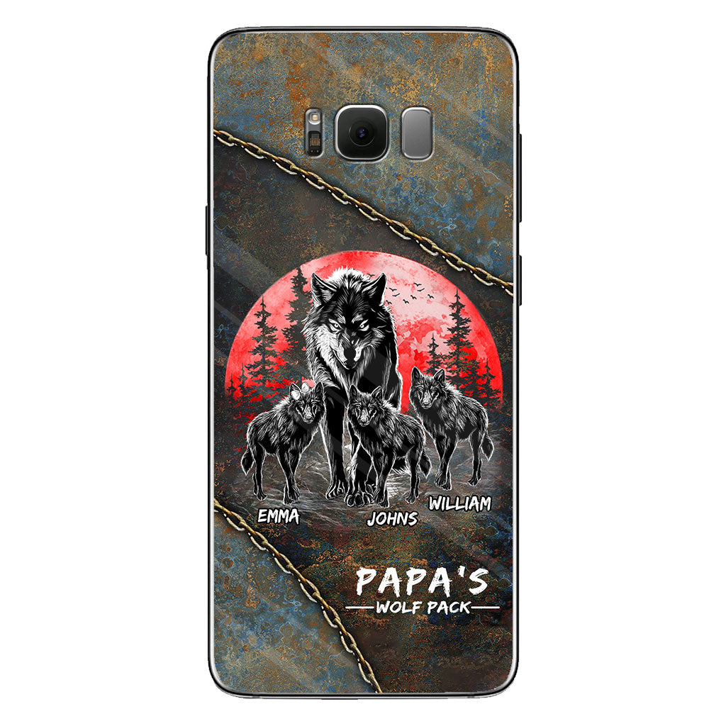 Papa Wolf Pack - Personalized Father Phone Case