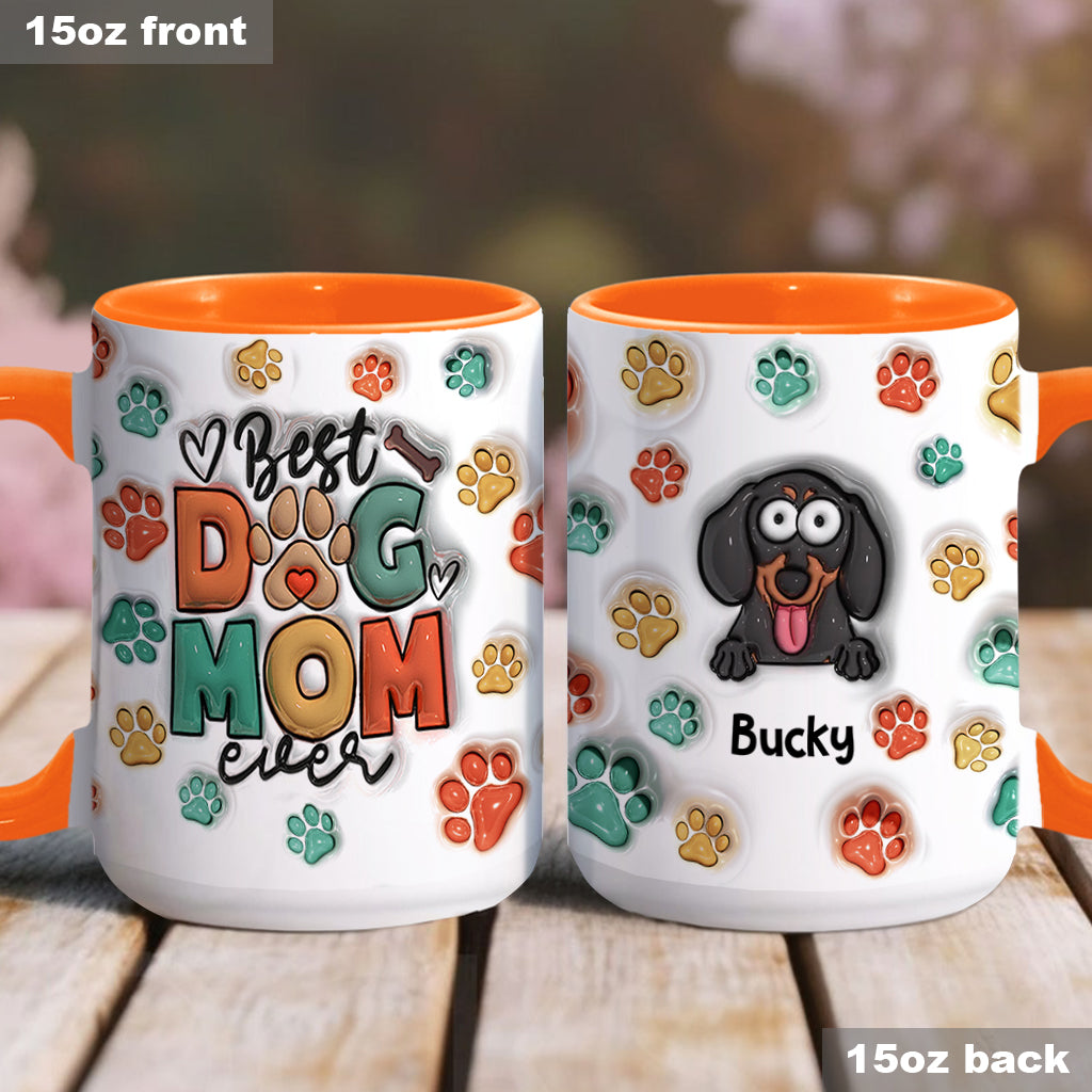 Meilleure maman de chien au monde - Mug personnalisé avec motif chien