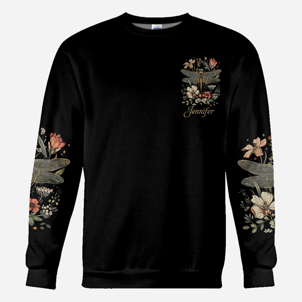 Libelle & Blumen - Personalisiertes Libellen-Shirt