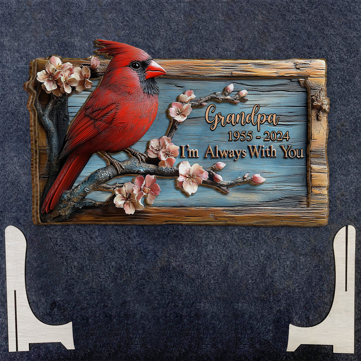 I'm Always With You - Personalized Memorial 2 Layered Wood Sign / Wood Plaque