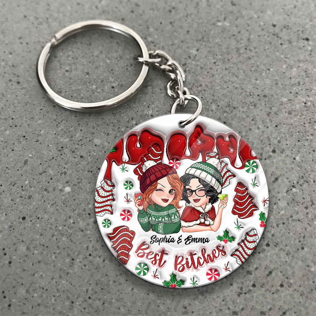 Best Bitches - Personalized Bestie Keychain